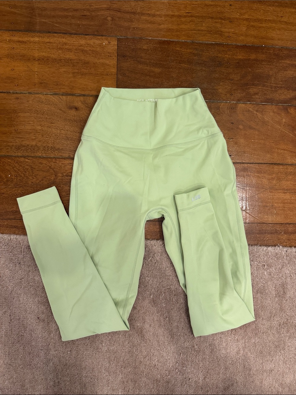 SET Active Kids High-Waist Pale Green Leggings